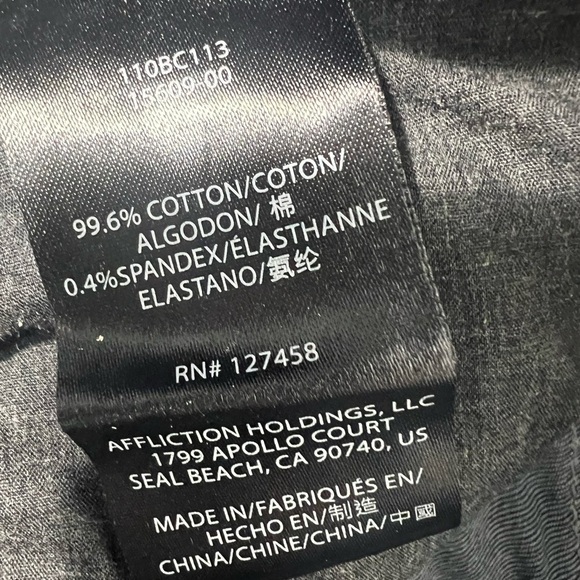 Affliction Cooper Burning Men’s Blue Jeans  size 31 X 32 Sold Out In Stores - Picture 13 of 14